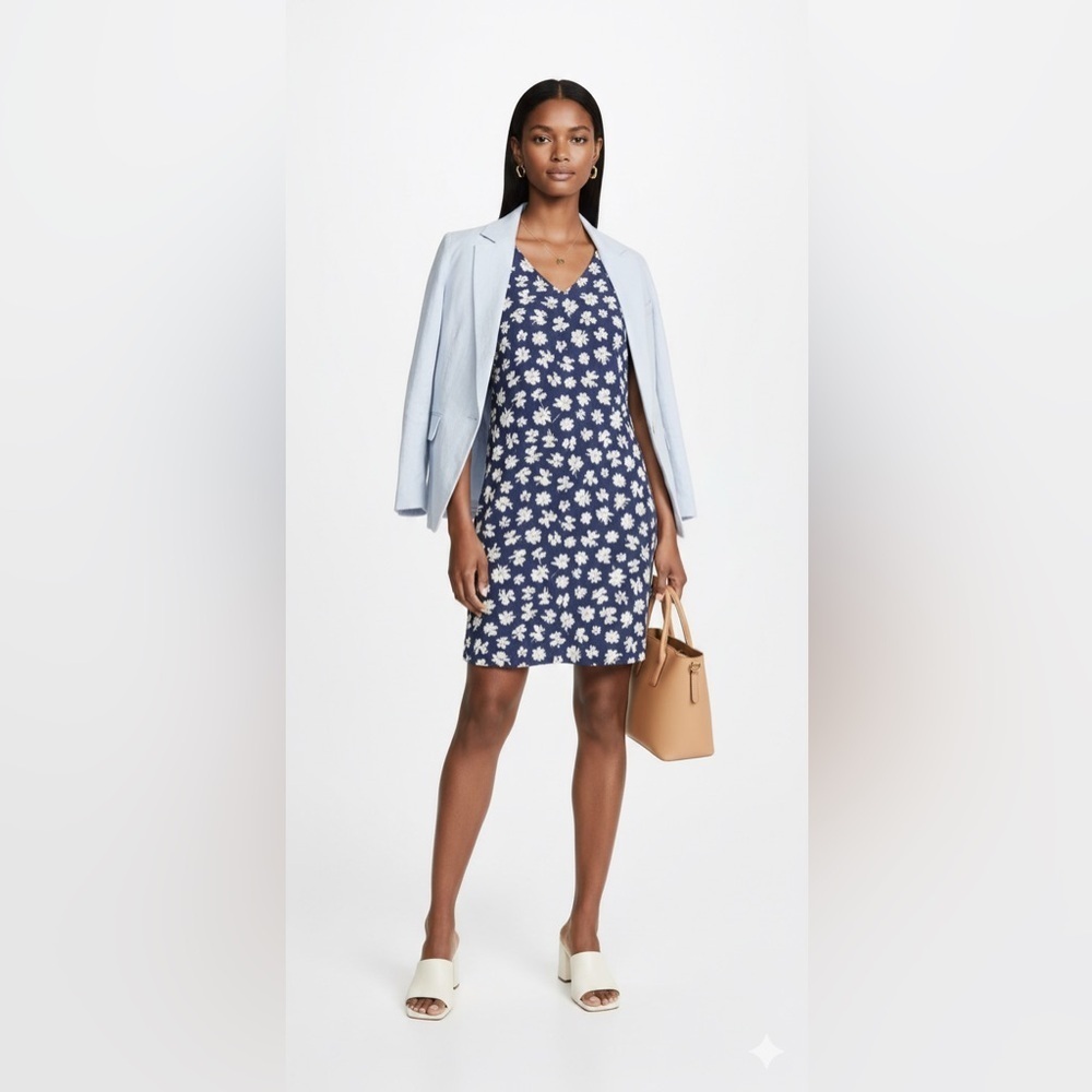 NWT Old Navy Floral Print V Neck Shift Dress Size Medium Tall
